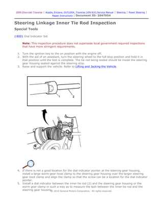 saturn outlook repair manual