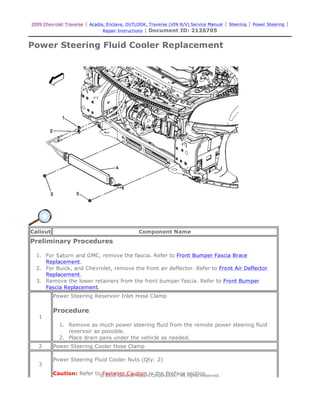 saturn outlook repair manual