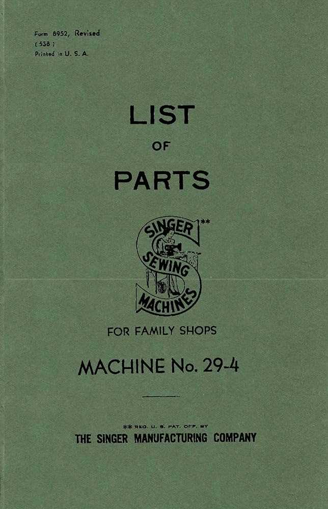 singer 29 4 repair manual