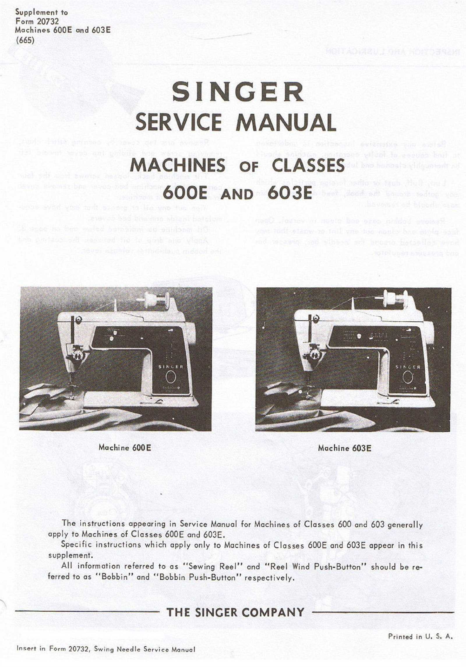 singer sewing repair manual