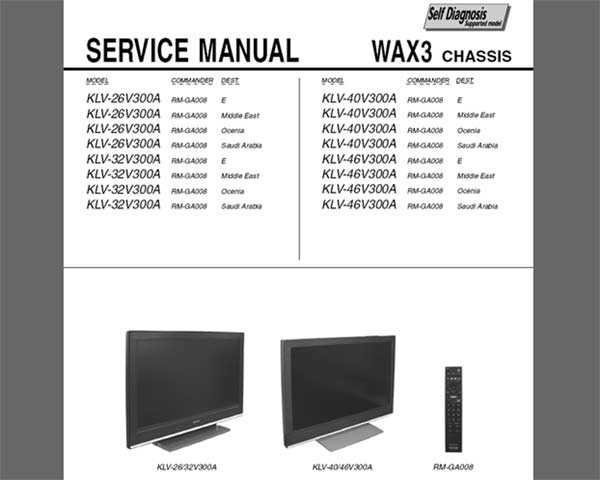 sony bravia tv repair manual