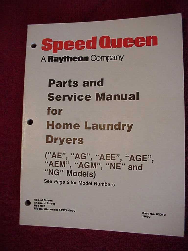 speed queen washer repair manual