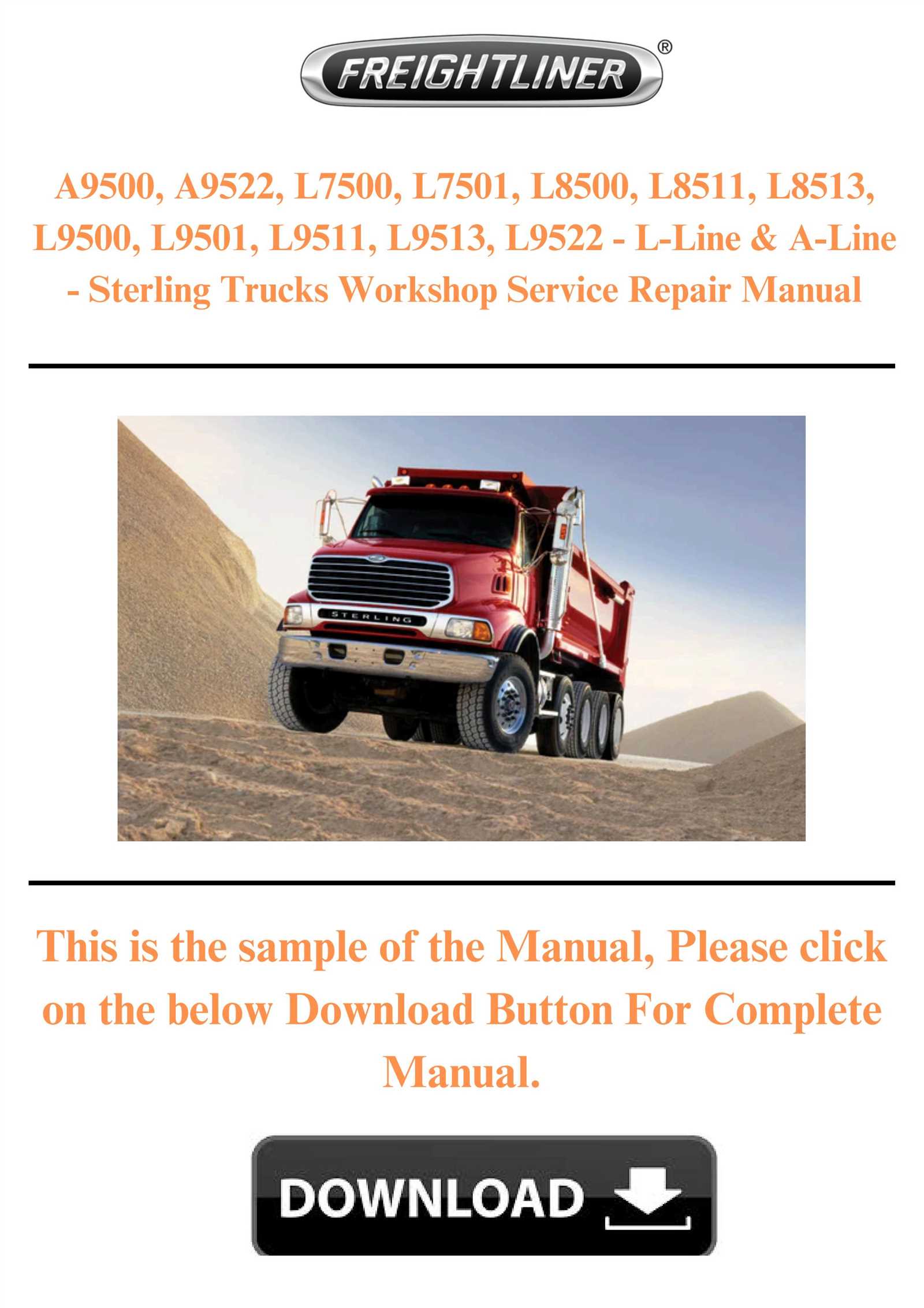 sterling truck repair manual