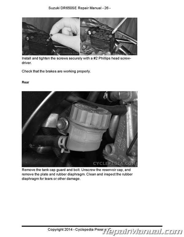 suzuki dr650 repair manual