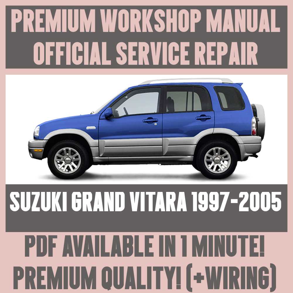 suzuki grand vitara repair manual