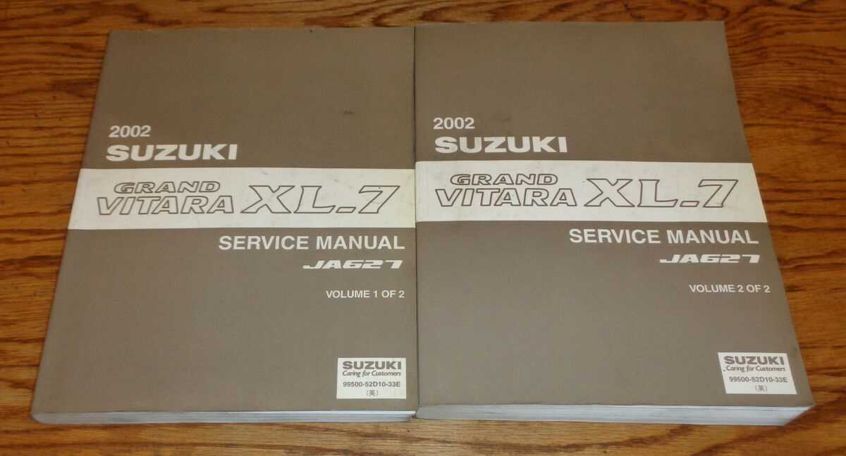 suzuki vitara 2002 repair manual