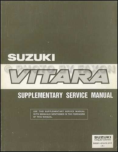 suzuki vitara repair manual