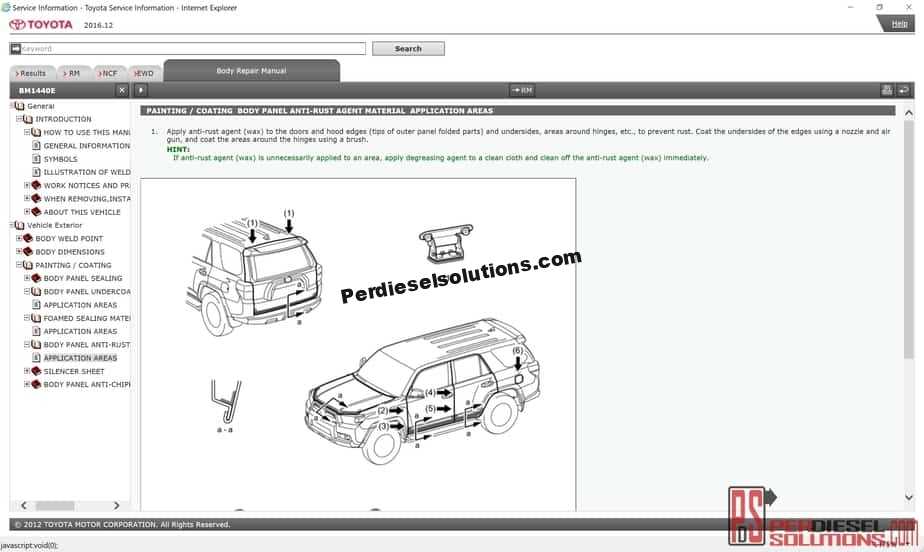 toyota body repair manual