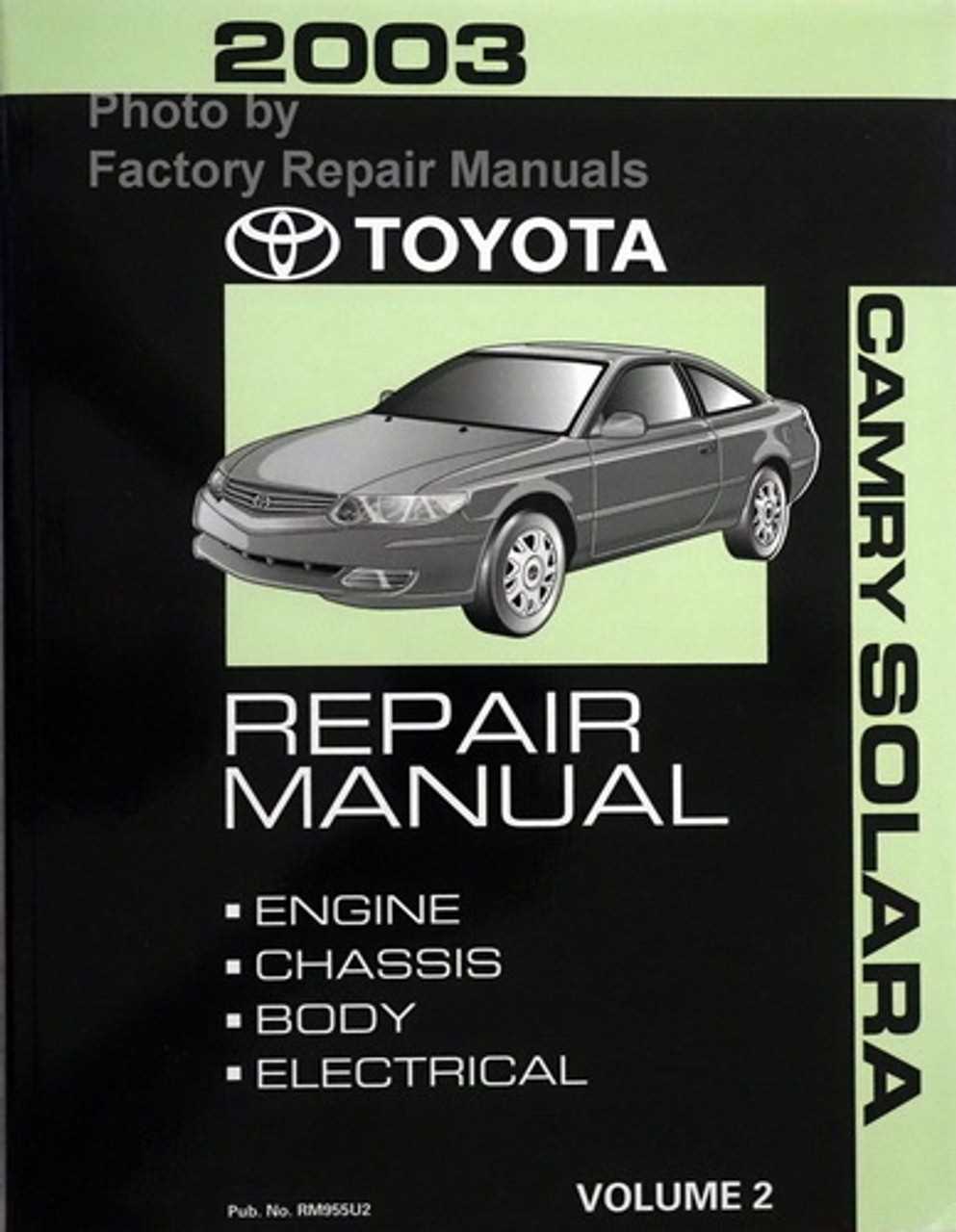 toyota camry factory repair manuals