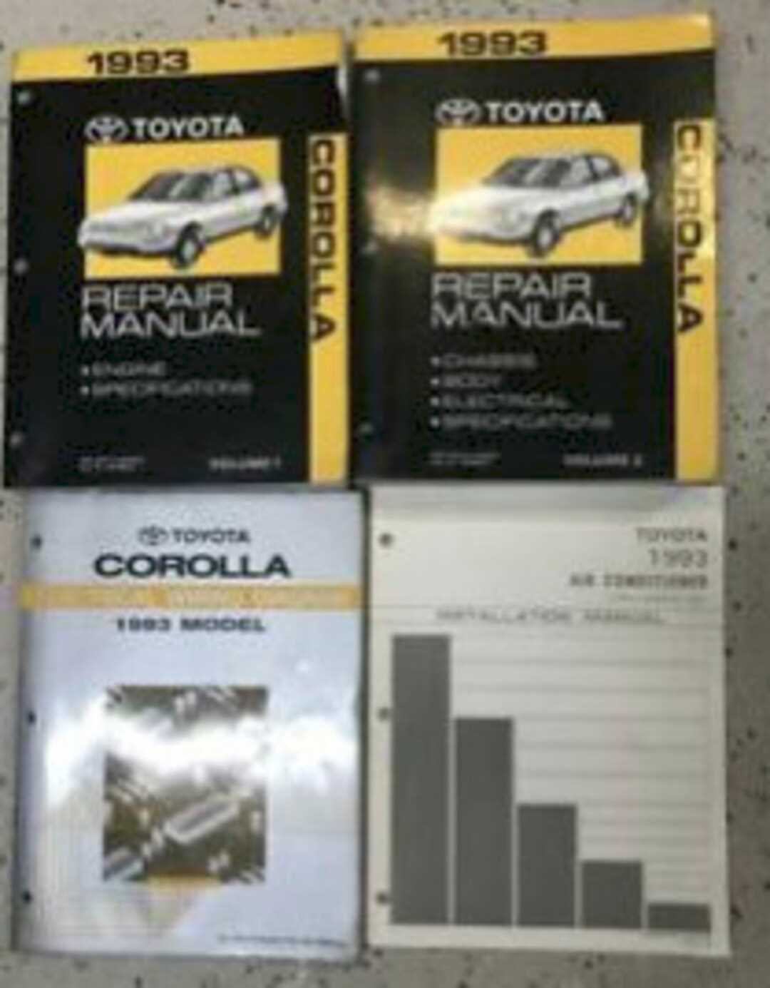 toyota corolla 1993 repair manual