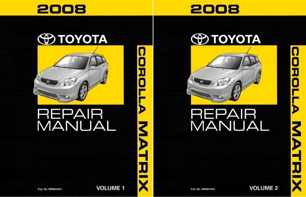 toyota corolla 2008 repair manual