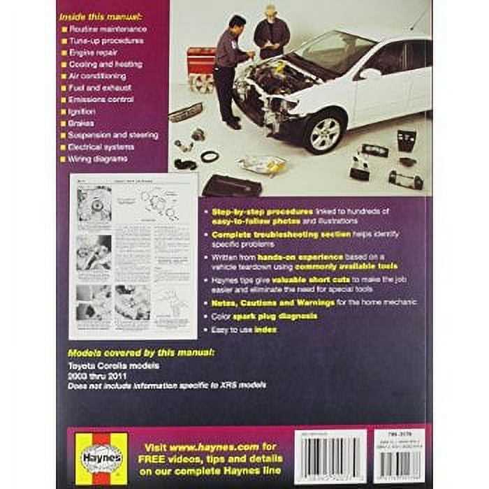 toyota corolla repair manual 2005