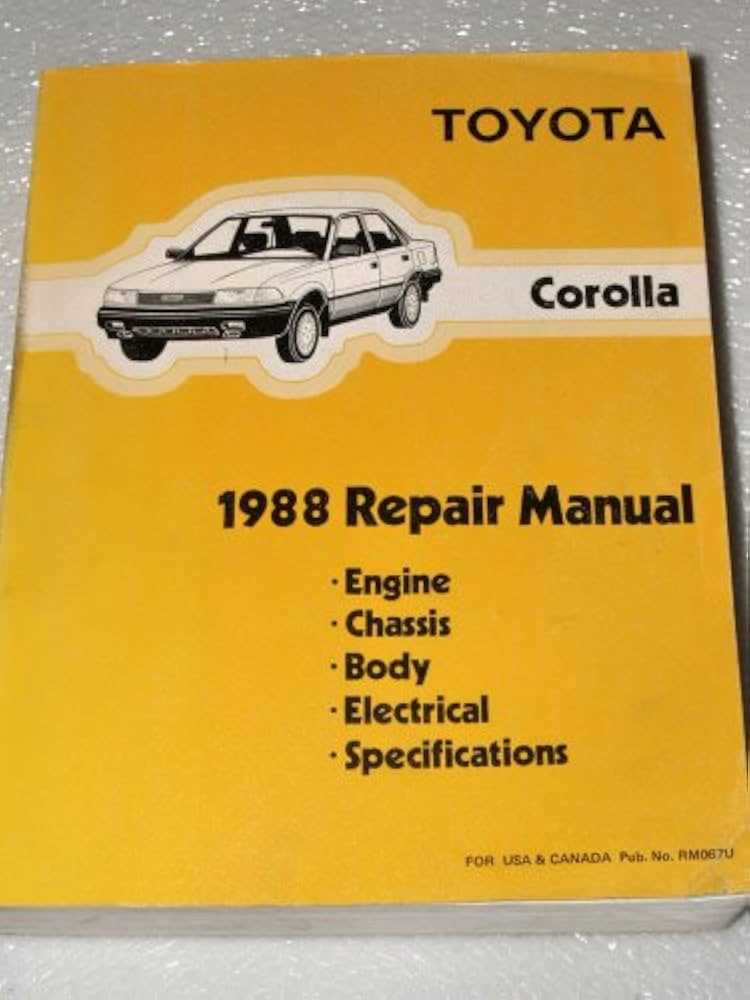 toyota corolla repair manual