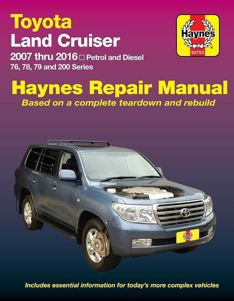 toyota land cruiser repair manual