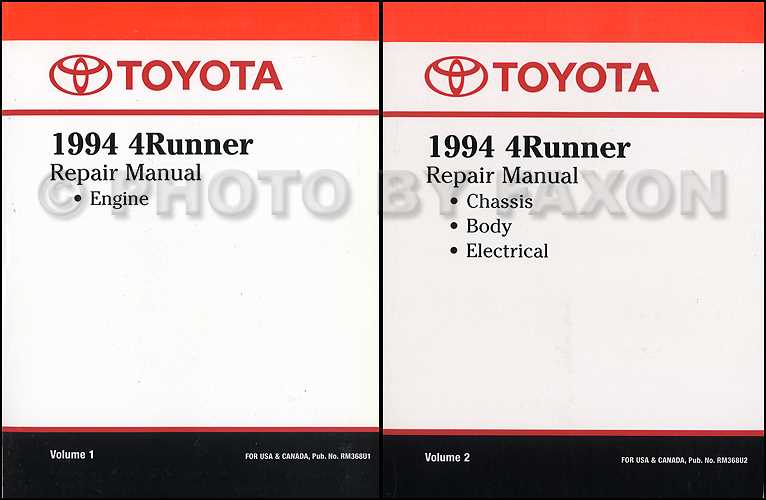 toyota repair manual 4runner