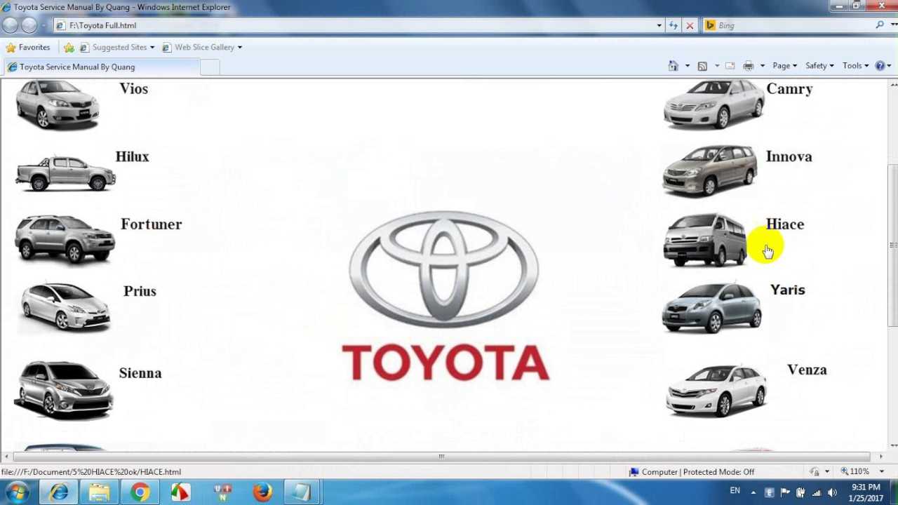 toyota service information and repair manuals