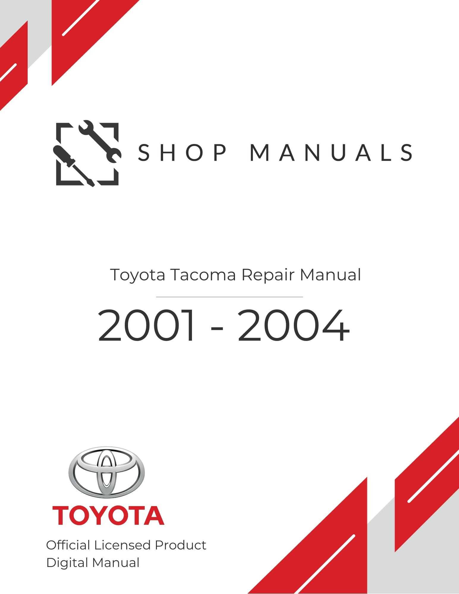 toyota tacoma repair manual 2001