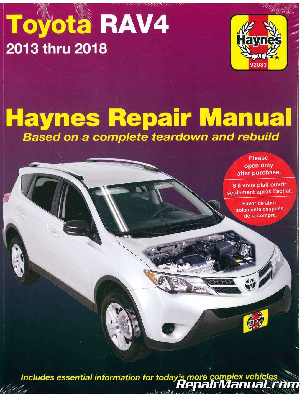 toyota vehicle repair manual