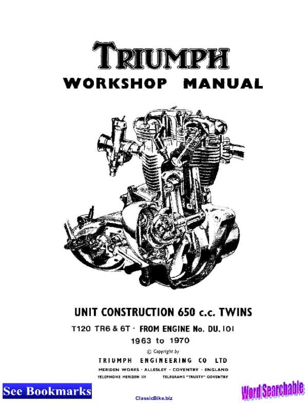 triumph bonneville repair manual