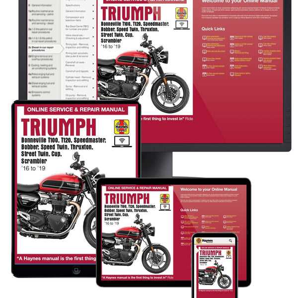 triumph bonneville repair manual