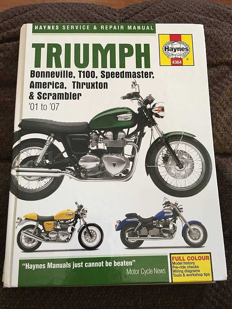 triumph bonneville repair manual