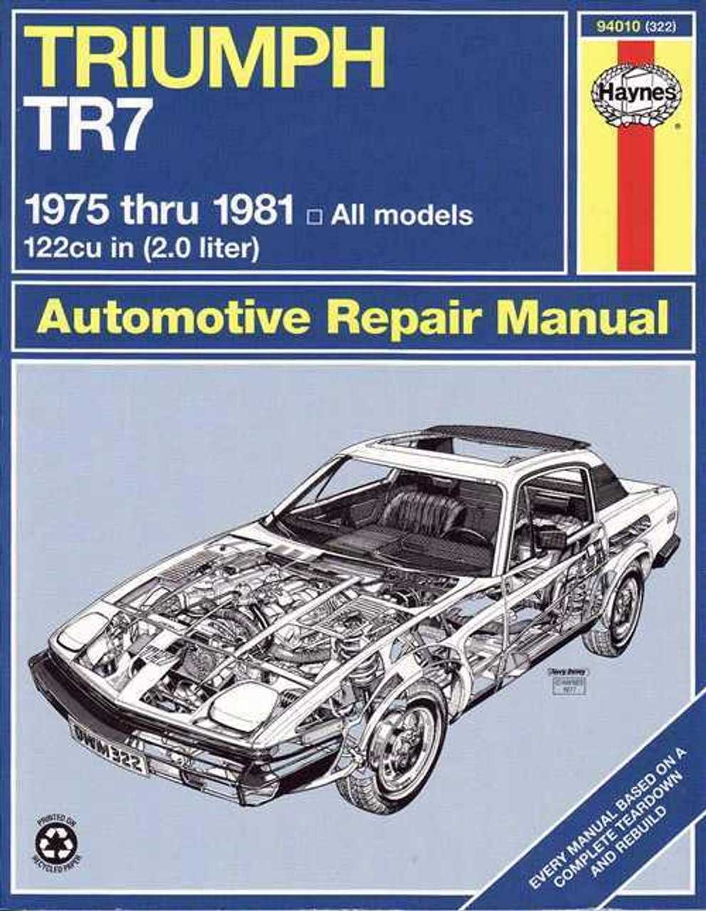 triumph stag repair manual