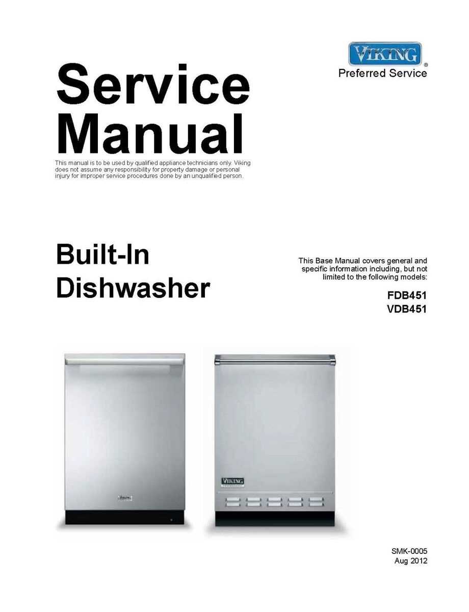 viking dishwasher repair manual