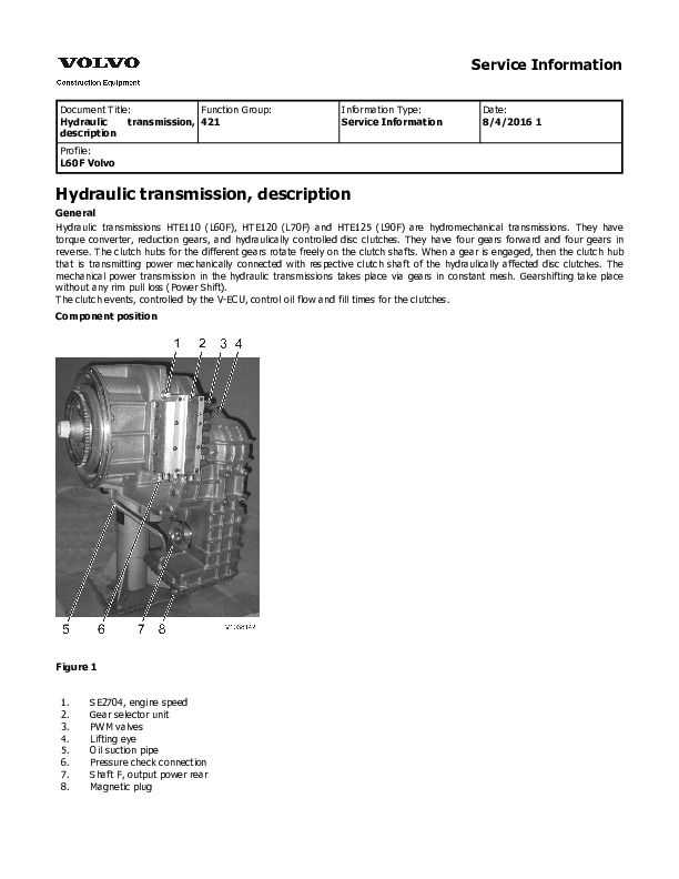 volvo l90f wheel loader service repair manual