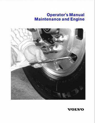 volvo truck engine repair manual