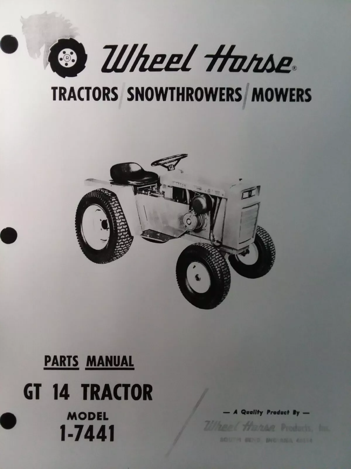 wheel horse repair manual