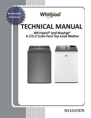 whirlpool front load washer repair manual