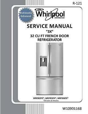 whirlpool refrigerator repair manuals service manual