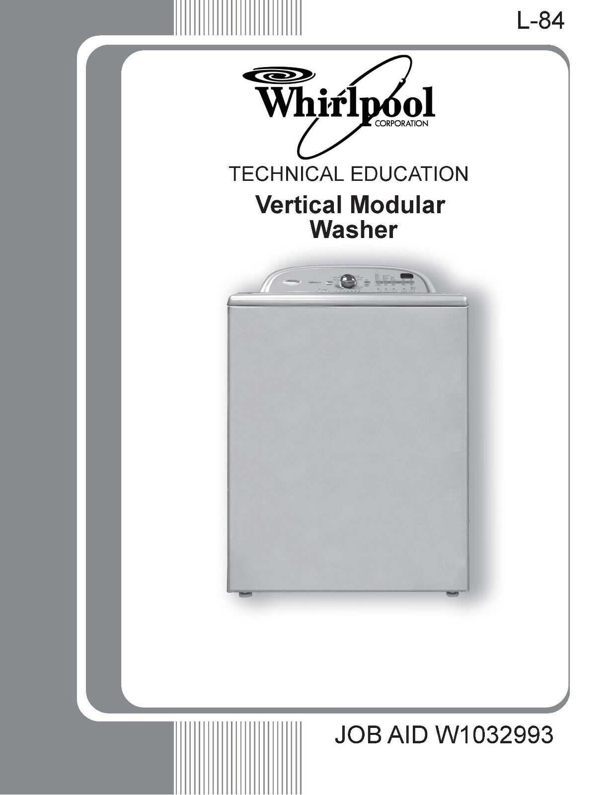 whirlpool washer ultimate care ii repair manual