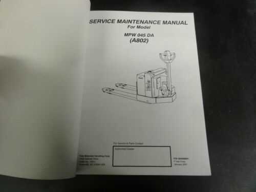 yale pallet jack repair manual