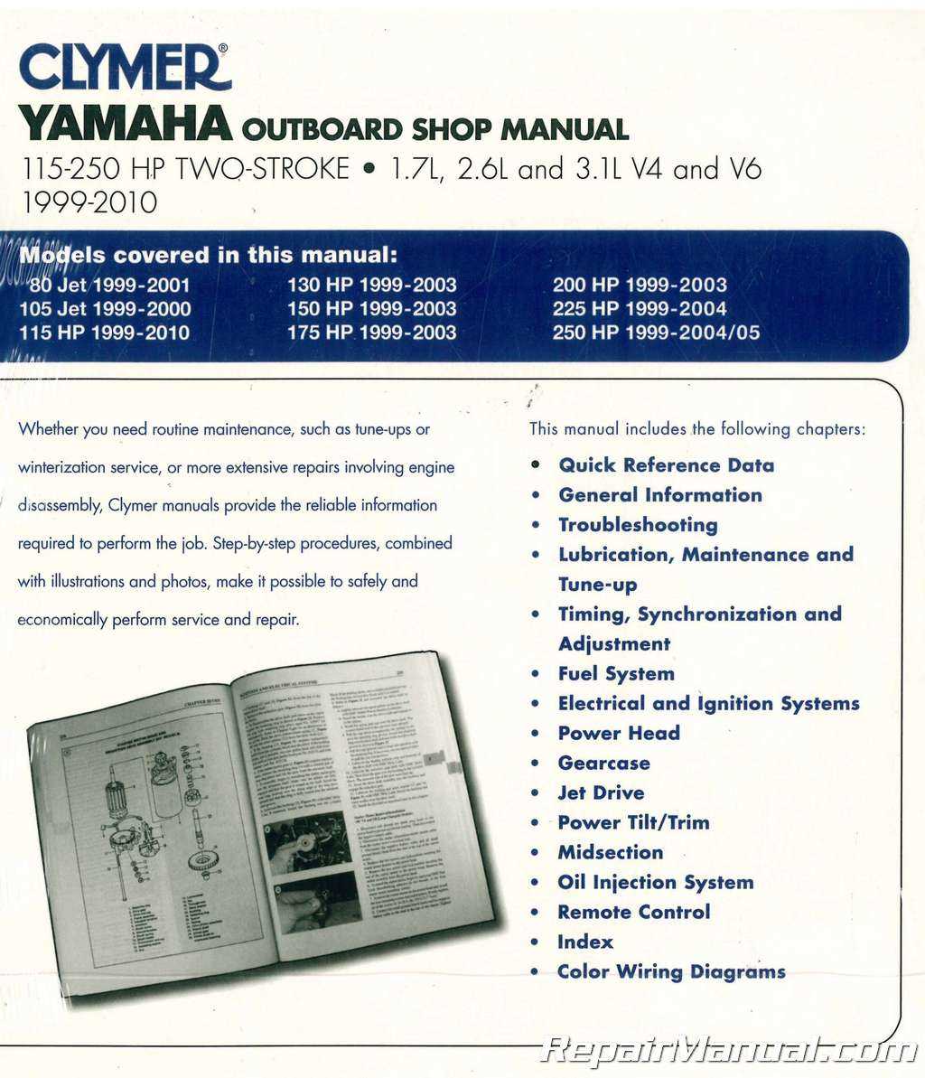 yamaha 115 outboard repair manual