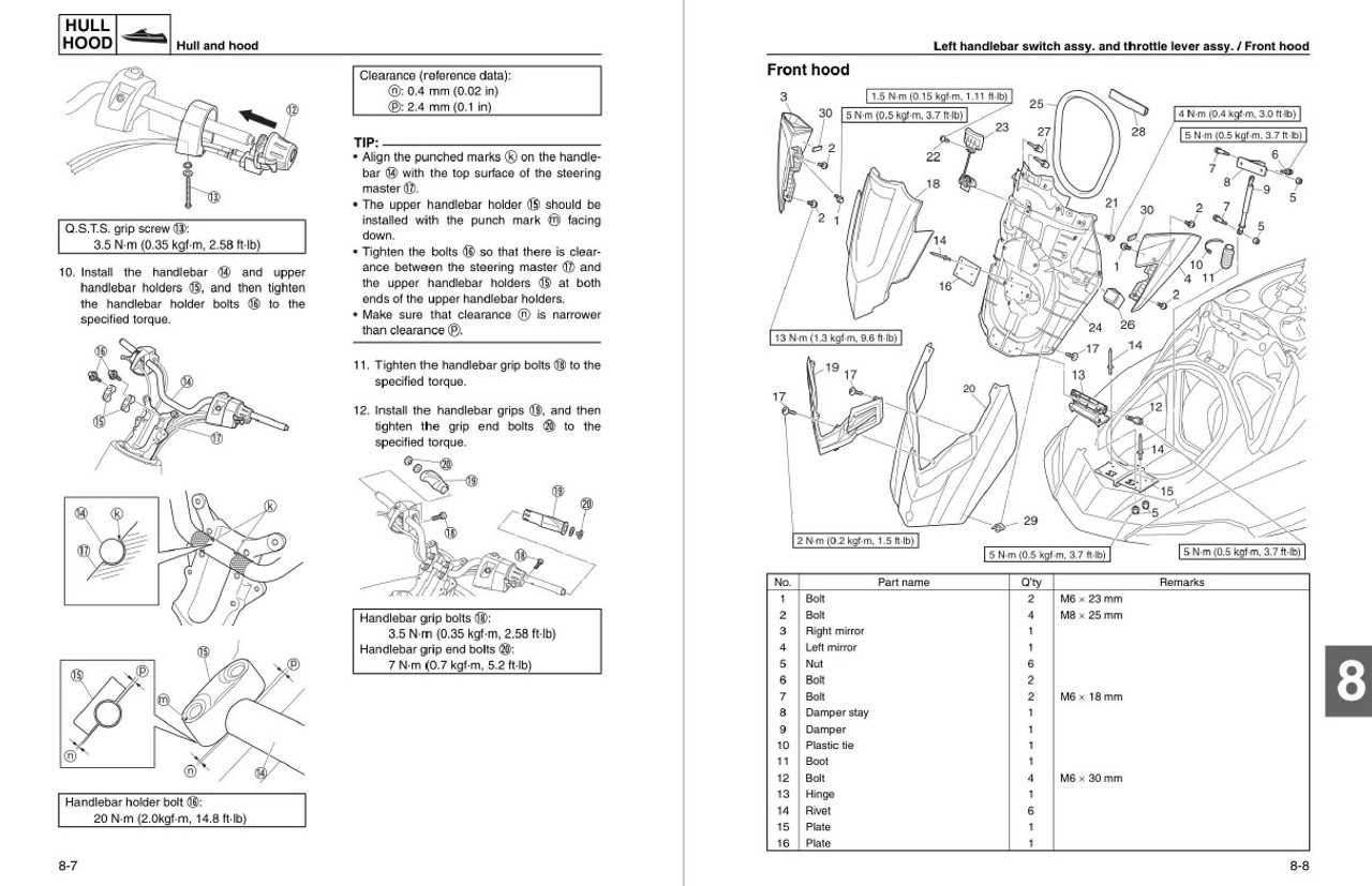 yamaha hull repair manual