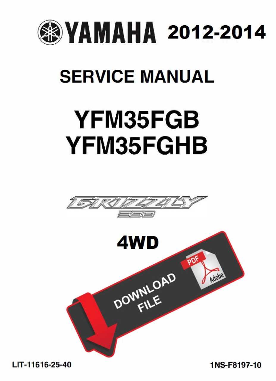 yamaha moto 4 350 repair manual