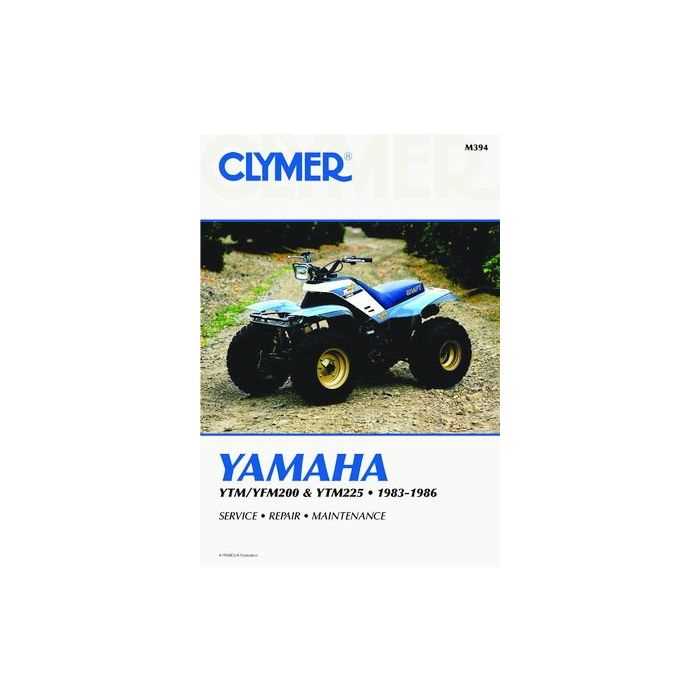 yamaha moto 4 repair manual