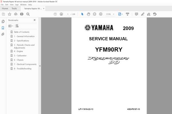 yamaha raptor 350 repair manual