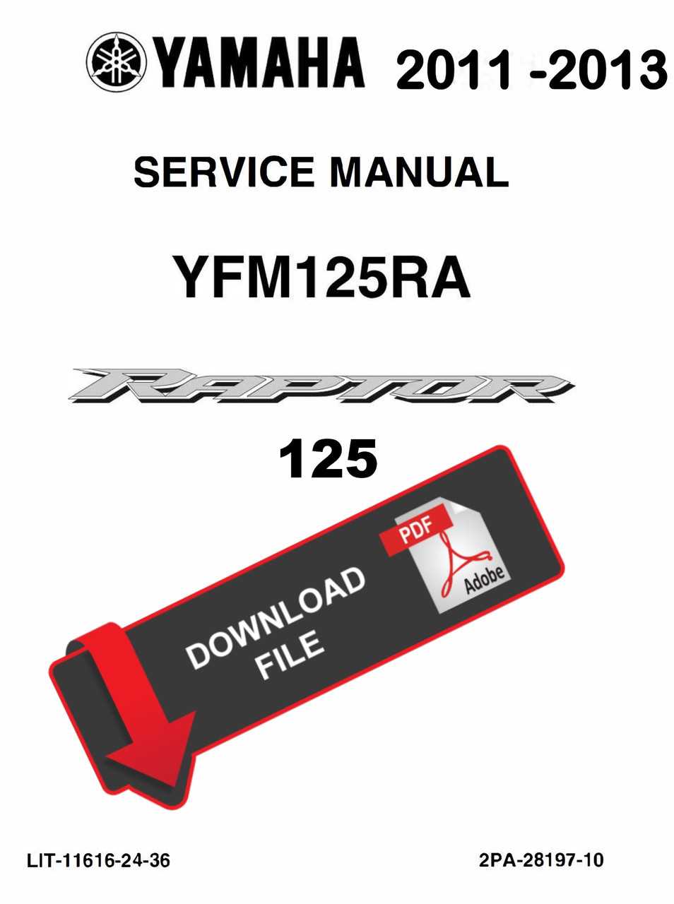 yamaha raptor 350 repair manual