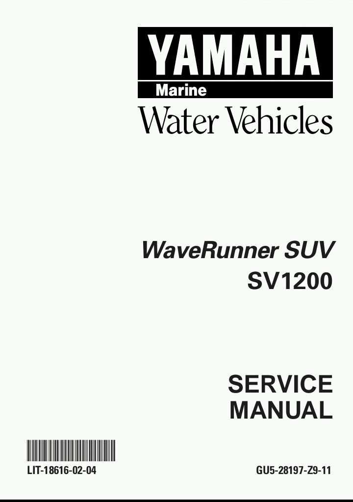 yamaha xl 1200 repair manual