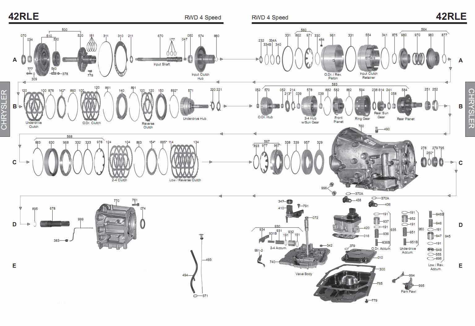 42rle transmission repair manual