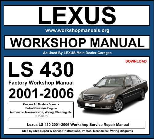 2001 lexus ls430 repair manual