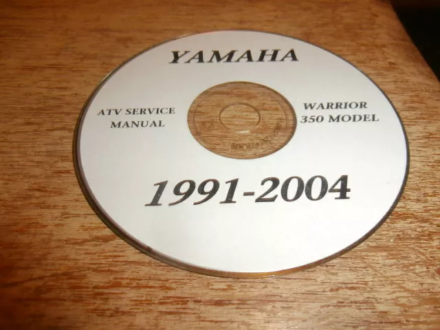 yamaha 350 warrior repair manual