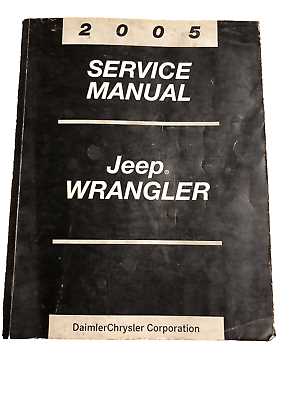 2005 jeep wrangler repair manual