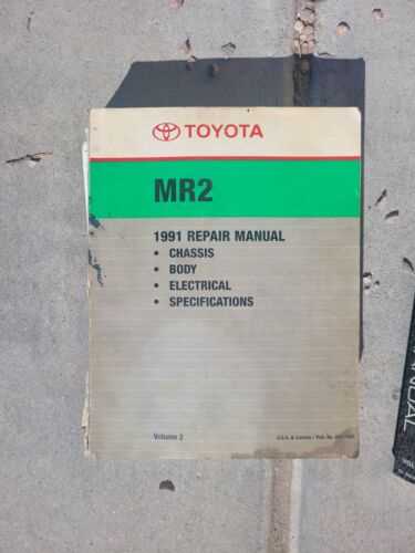 1986 toyota mr2 repair manual