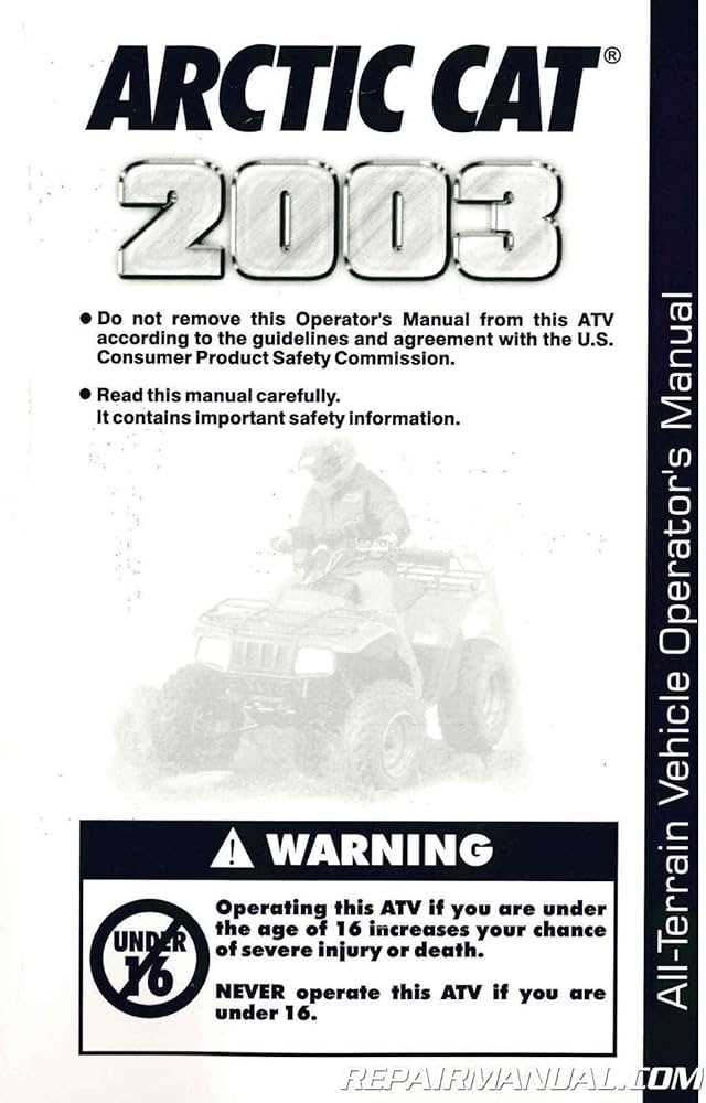 arctic cat atv repair manual