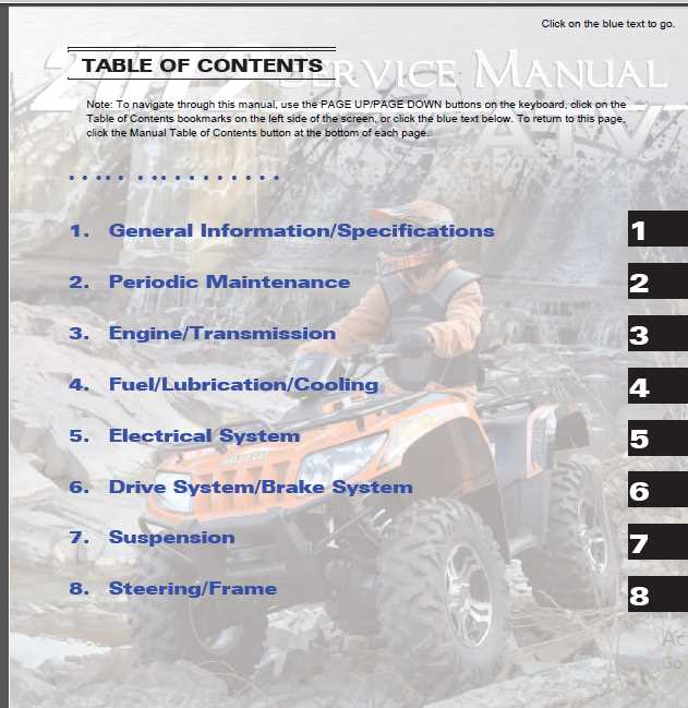 arctic cat atv repair manual