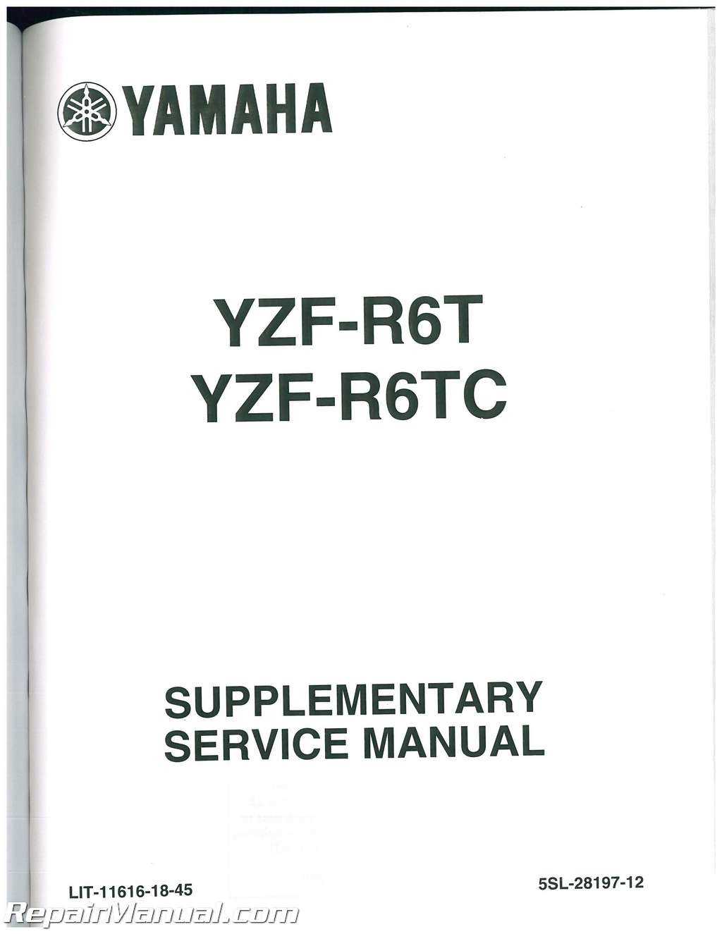 2008 yamaha r6 repair manual