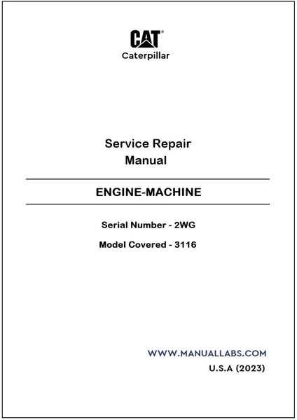 caterpillar 3116 engine repair manual